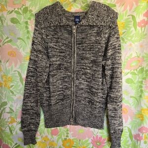 Heather Gray Double Zip Sweater